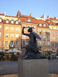 Warsaw Mermaid Market Square